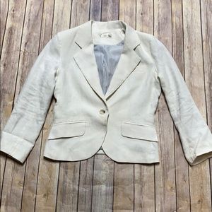 Gibson Linen White Blazer